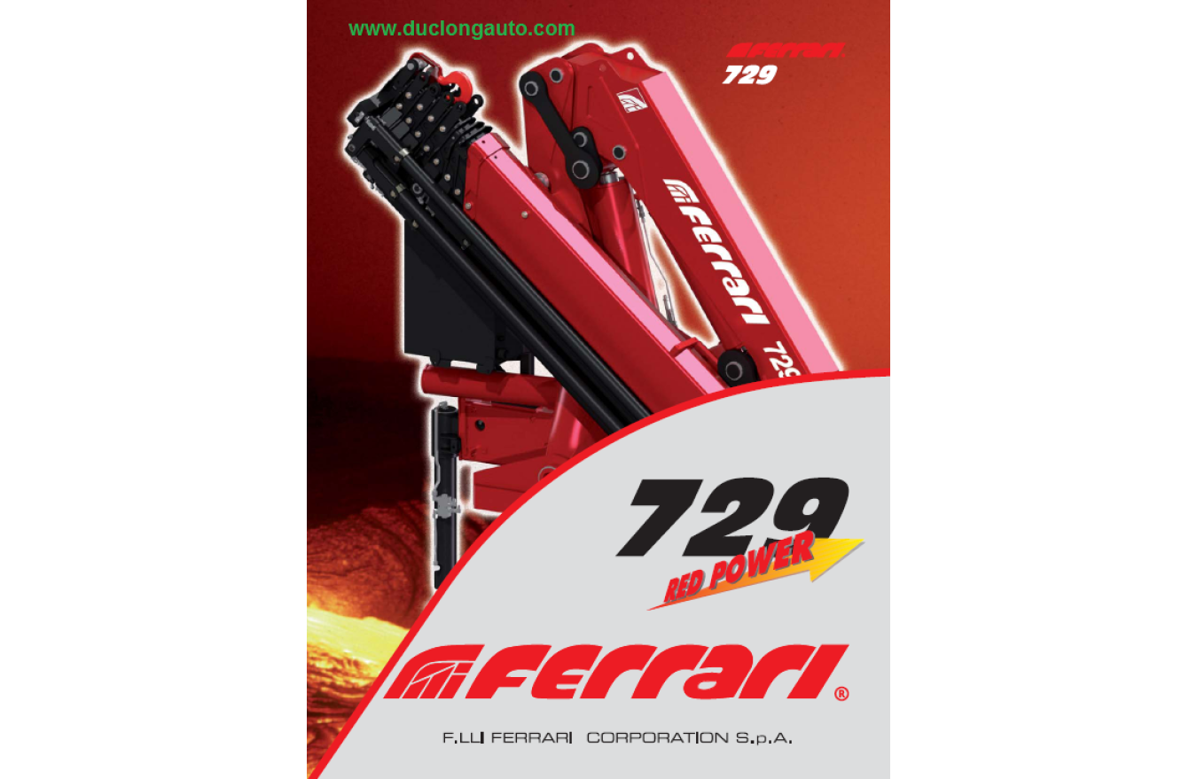 Cẩu gấp khúc Ferrari 729