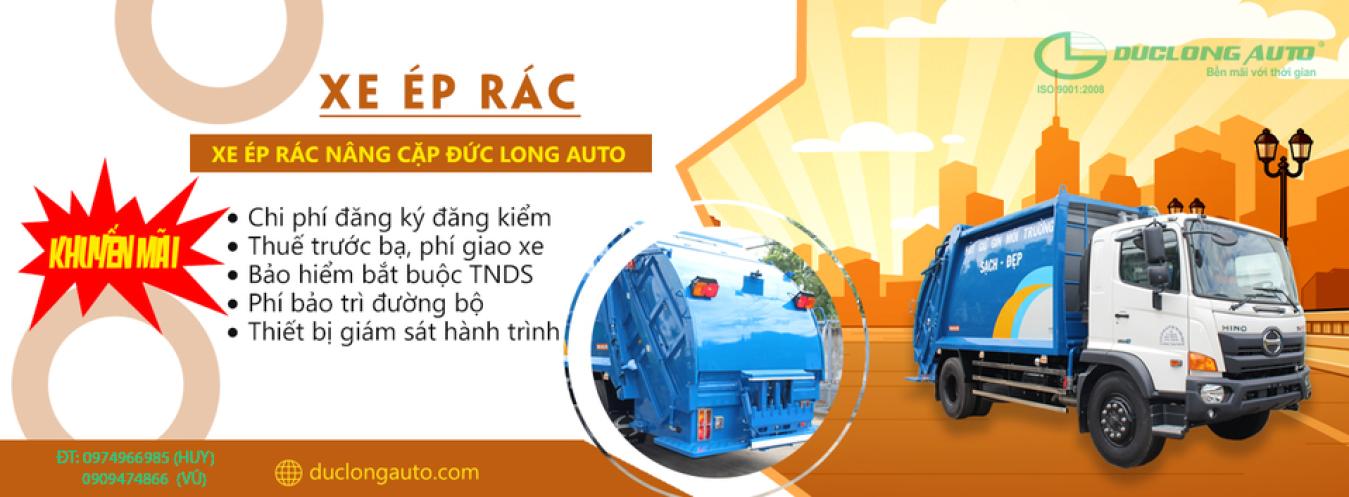 Xe ép rác nâng cặp